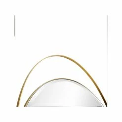 Camden Isle Sonya 27.5" X 39" Casual Oval Framed Floating Accent Mirror Lighting & Mirrors Gold -Western Chief shop unnamed file 523
