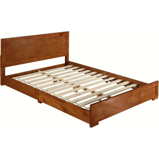 Camden Isle Oxford Brown Cherry Platform Bed Furniture 2 Camden Isle Oxford Brown Cherry Platform Bed Furniture - Image 2