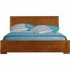 Camden Isle Oxford Brown Oak Platform Bed Furniture