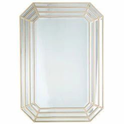 Camden Isle Webbed 28" X 40" Casual Rectangle Classic Accent Mirror Lighting & Mirrors Clear