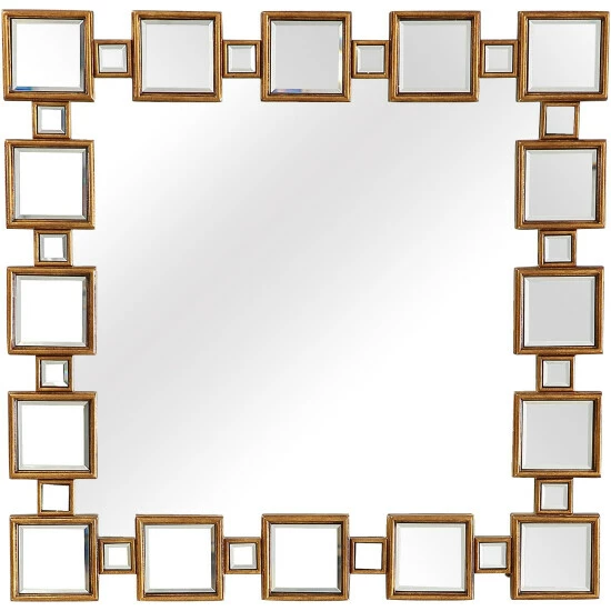 Camden Isle Orion 31.5 In. X 31.5 In. Casual Square Framed Classic Accent Mirror Lighting & Mirrors Antique Gold 1 Camden Isle Orion 31.5 In. X 31.5 In. Casual Square Framed Classic Accent Mirror Lighting & Mirrors Antique Gold