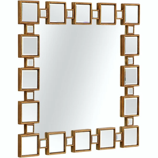 Camden Isle Orion 31.5 In. X 31.5 In. Casual Square Framed Classic Accent Mirror Lighting & Mirrors Antique Gold 2 Camden Isle Orion 31.5 In. X 31.5 In. Casual Square Framed Classic Accent Mirror Lighting & Mirrors Antique Gold - Image 2