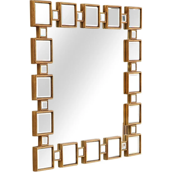 Camden Isle Orion 31.5 In. X 31.5 In. Casual Square Framed Classic Accent Mirror Lighting & Mirrors Antique Gold 4 Camden Isle Orion 31.5 In. X 31.5 In. Casual Square Framed Classic Accent Mirror Lighting & Mirrors Antique Gold - Image 4