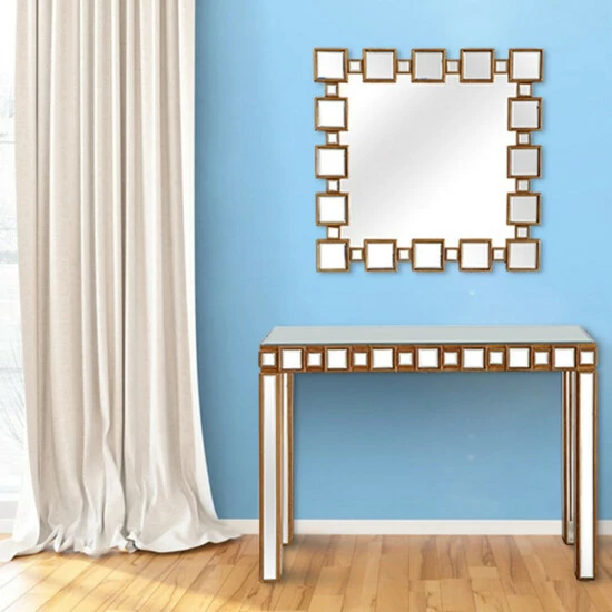 Camden Isle Orion 31.5 In. X 31.5 In. Casual Square Framed Classic Accent Mirror Lighting & Mirrors Antique Gold 6 Camden Isle Orion 31.5 In. X 31.5 In. Casual Square Framed Classic Accent Mirror Lighting & Mirrors Antique Gold - Image 6