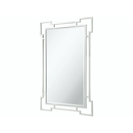 Camden Isle Aldon Casual Rectangle Framed Floating Accent Mirror Lighting & Mirrors Silver 1 Camden Isle Aldon Casual Rectangle Framed Floating Accent Mirror Lighting & Mirrors Silver
