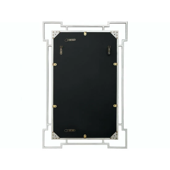 Camden Isle Aldon Casual Rectangle Framed Floating Accent Mirror Lighting & Mirrors Silver 5 Camden Isle Aldon Casual Rectangle Framed Floating Accent Mirror Lighting & Mirrors Silver - Image 5