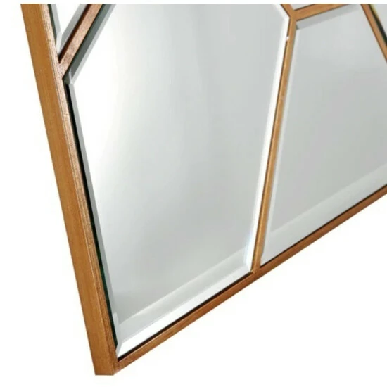 Camden Isle Sunflower 35" X 35" Casual Square Classic Accent Mirror Lighting & Mirrors Gold - Image 4