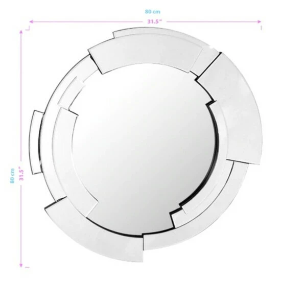 Camden Isle Expanse 31.5 In. X 31.5 In. Casual Round Classic Accent Mirror Lighting & Mirrors Clear - Image 5