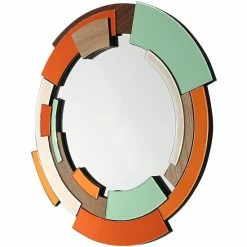 Camden Isle Seldom Seen 31.5" X 31.5" Casual Round Framed Classic Accent Mirror Lighting & Mirrors Multi