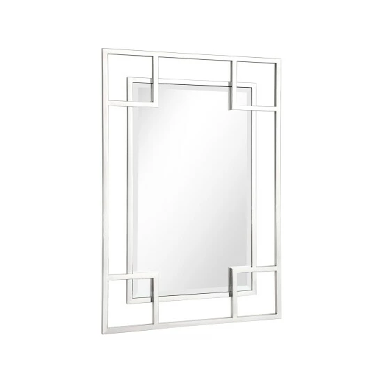 Camden Isle Kinney 29" X 42" Casual Rectangle Framed Floating Accent Mirror Lighting & Mirrors Silver 2 Camden Isle Kinney 29" X 42" Casual Rectangle Framed Floating Accent Mirror Lighting & Mirrors Silver - Image 2
