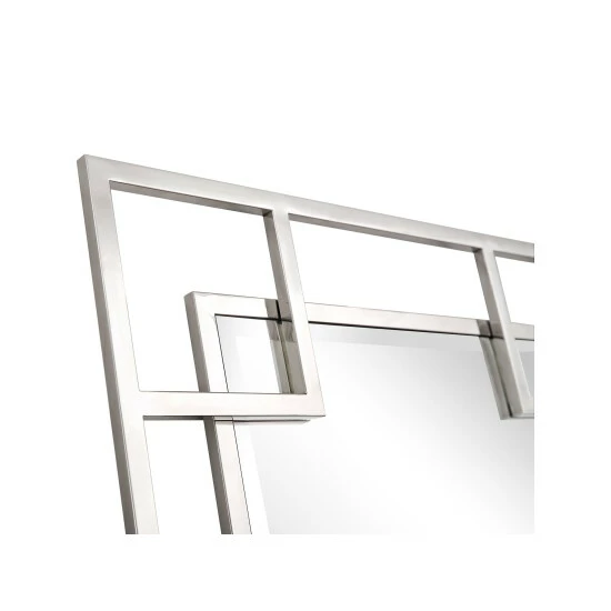 Camden Isle Kinney 29" X 42" Casual Rectangle Framed Floating Accent Mirror Lighting & Mirrors Silver 4 Camden Isle Kinney 29" X 42" Casual Rectangle Framed Floating Accent Mirror Lighting & Mirrors Silver - Image 4