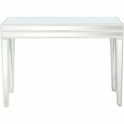 Camden Isle Holly 44" Clear Rectangle Glass Console Table Coffee & Side Tables