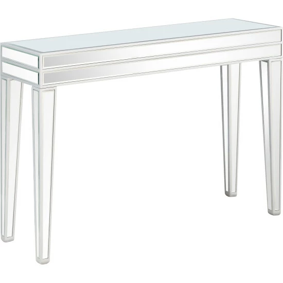 Camden Isle Holly 44" Clear Rectangle Glass Console Table Coffee & Side Tables 2 Camden Isle Holly 44" Clear Rectangle Glass Console Table Coffee & Side Tables - Image 2
