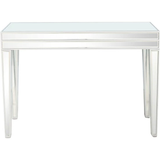 Camden Isle Holly 44" Clear Rectangle Glass Console Table Coffee & Side Tables 4 Camden Isle Holly 44" Clear Rectangle Glass Console Table Coffee & Side Tables - Image 4