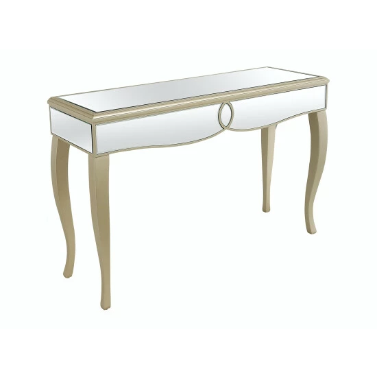 Camden Isle Eleanor 47.6 In. Champagne Rectangle Glass Console Table Coffee & Side Tables 2 Camden Isle Eleanor 47.6 In. Champagne Rectangle Glass Console Table Coffee & Side Tables - Image 2