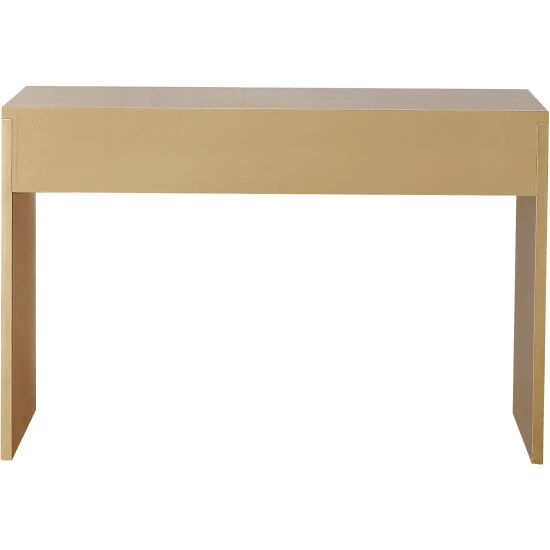 Camden Isle Virginia 48" Antique Gold Rectangle Glass Console Table Coffee & Side Tables 4 Camden Isle Virginia 48" Antique Gold Rectangle Glass Console Table Coffee & Side Tables - Image 4