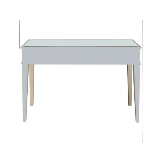 Camden Isle Keeley 48" Antique Silver Rectangle Glass Console Table Coffee & Side Tables 4 Camden Isle Keeley 48" Antique Silver Rectangle Glass Console Table Coffee & Side Tables - Image 4