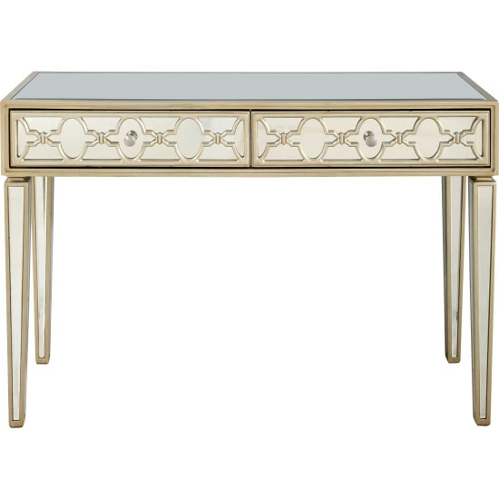 Camden Isle Arielle 48 In. Champagne Rectangle Glass Console Table Coffee & Side Tables 1 Camden Isle Arielle 48 In. Champagne Rectangle Glass Console Table Coffee & Side Tables