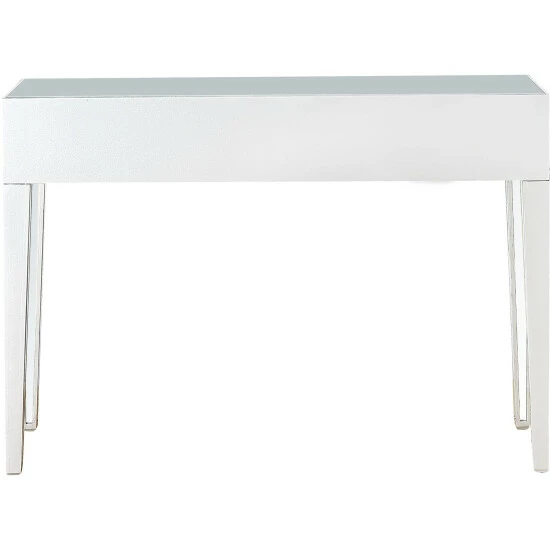 Camden Isle Vera 48" Rectangle Glass Console Table - Silver Coffee & Side Tables 4 Camden Isle Vera 48" Rectangle Glass Console Table - Silver Coffee & Side Tables - Image 4