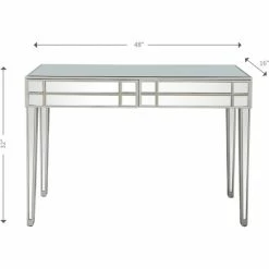 Camden Isle Vera 48" Rectangle Glass Console Table - Silver Coffee & Side Tables 10 Camden Isle Vera 48" Rectangle Glass Console Table - Silver Coffee & Side Tables -Western Chief shop unnamed file 735