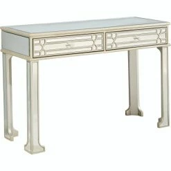 Camden Isle Aubrey 48 In. Champagne Rectangle Glass Console Table Coffee & Side Tables -Western Chief shop unnamed file 745