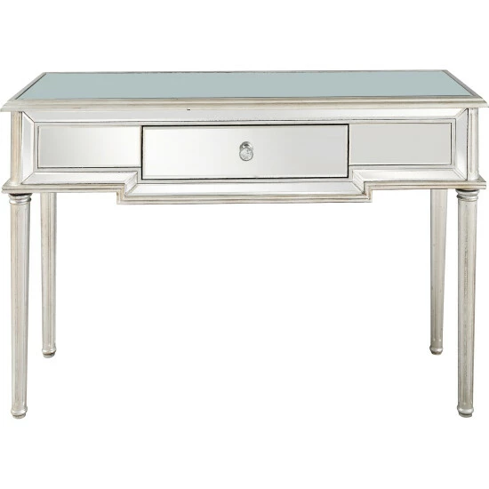 Camden Isle Morgan 48 In. Silver Rectangle Glass Console Table Coffee & Side Tables 1 Camden Isle Morgan 48 In. Silver Rectangle Glass Console Table Coffee & Side Tables