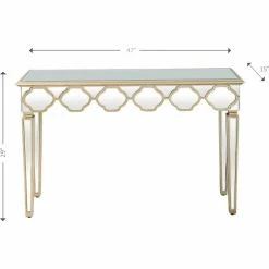 Camden Isle Yasmina 47.25" Rectangle Glass Console Table - Antique Silver Coffee & Side Tables 9 Camden Isle Yasmina 47.25" Rectangle Glass Console Table - Antique Silver Coffee & Side Tables -Western Chief shop unnamed file 806