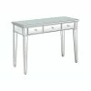 Camden Isle Jane 42" Silver 30" Rectangle Glass Console Table Coffee & Side Tables