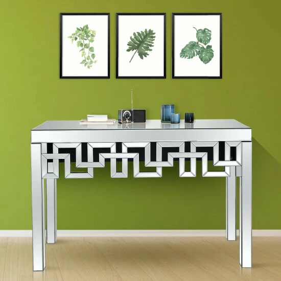Camden Isle Atlas 47.2 In. Clear Rectangle Glass Console Table Coffee & Side Tables 6 Camden Isle Atlas 47.2 In. Clear Rectangle Glass Console Table Coffee & Side Tables - Image 6