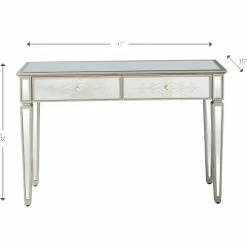 Camden Isle Miriam 47.25 In. Antique Silver Rectangle Glass Console Table Coffee & Side Tables 8 Camden Isle Miriam 47.25 In. Antique Silver Rectangle Glass Console Table Coffee & Side Tables -Western Chief shop unnamed file 856