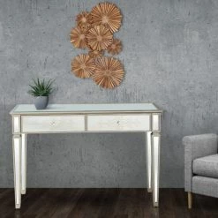 Camden Isle Miriam 47.25 In. Antique Silver Rectangle Glass Console Table Coffee & Side Tables 9 Camden Isle Miriam 47.25 In. Antique Silver Rectangle Glass Console Table Coffee & Side Tables -Western Chief shop unnamed file 857
