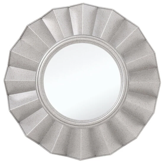 Camden Isle Accordion 20" X 20" Casual Round Classic Accent Mirror Lighting & Mirrors Silver 1 Camden Isle Accordion 20" X 20" Casual Round Classic Accent Mirror Lighting & Mirrors Silver