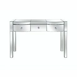 Camden Isle Monroe 47.2 In. Clear Rectangle Glass Console Table Coffee & Side Tables