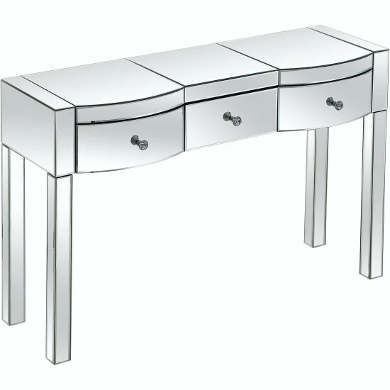 Camden Isle Monroe 47.2 In. Clear Rectangle Glass Console Table Coffee & Side Tables 3 Camden Isle Monroe 47.2 In. Clear Rectangle Glass Console Table Coffee & Side Tables - Image 3