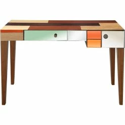 Camden Isle Seldom Seen 51.2" Multi Rectangle Glass Console Table Coffee & Side Tables