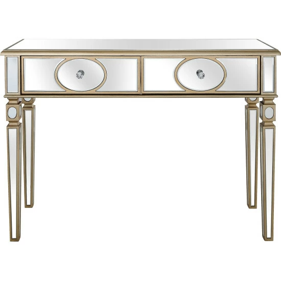 Camden Isle Holland 47.2" Champagne Rectangle Glass Console Table Coffee & Side Tables 1 Camden Isle Holland 47.2" Champagne Rectangle Glass Console Table Coffee & Side Tables
