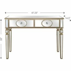 Camden Isle Holland 47.2" Champagne Rectangle Glass Console Table Coffee & Side Tables 10 Camden Isle Holland 47.2" Champagne Rectangle Glass Console Table Coffee & Side Tables -Western Chief shop unnamed file 893