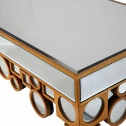 Camden Isle Palacios 47.2 In. Gold Rectangle Glass Console Table Coffee & Side Tables -Western Chief shop unnamed file 914