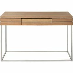 Camden Isle Barnes 47.2 In. Brown Rectangle Glass Console Table Coffee & Side Tables