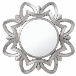 Camden Isle Emma 22 In. X 22 In. Casual Sunburst Classic Accent Mirror Lighting & Mirrors Silver