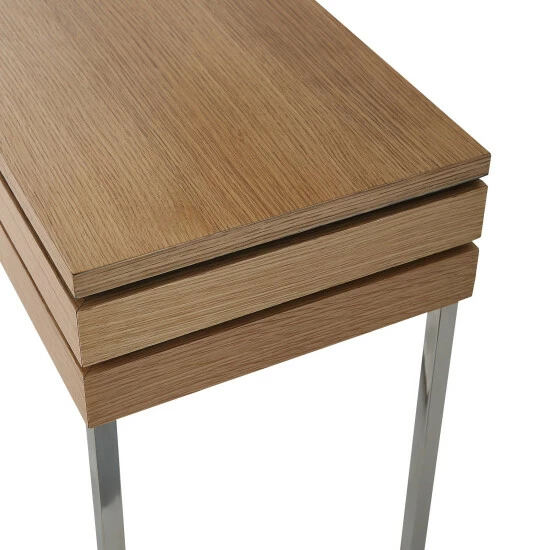 Camden Isle Barnes 47.2 In. Brown Rectangle Glass Console Table Coffee & Side Tables 3 Camden Isle Barnes 47.2 In. Brown Rectangle Glass Console Table Coffee & Side Tables - Image 3