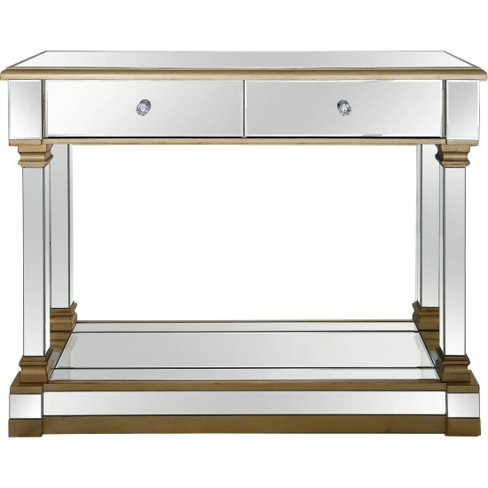 Camden Isle Declan 47.2 In. Champagne Rectangle Glass Console Table Coffee & Side Tables 1 Camden Isle Declan 47.2 In. Champagne Rectangle Glass Console Table Coffee & Side Tables
